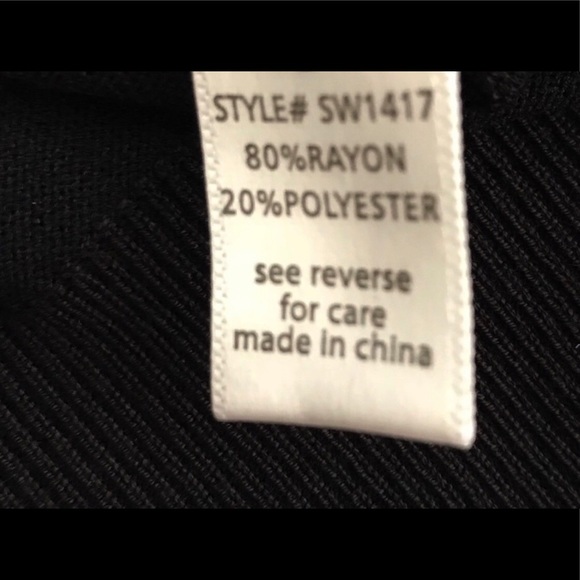 Active USA Black Classic Tailored V- Neck Sweater - Picture 7 of 7